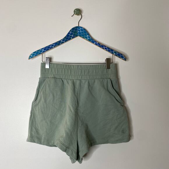 REVOLVE WELLBEING + BEINGWELL Washed Loden Green Sur Goldie Cotton Sweat Set - Picture 10 of 16